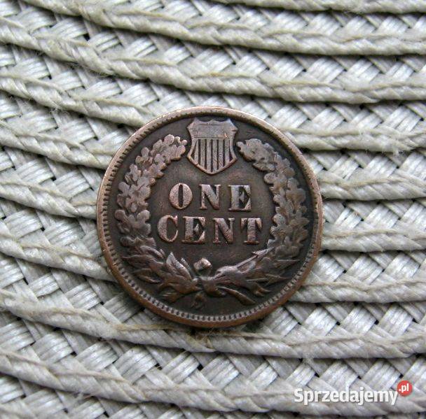 USA 1 Cent 1902r Głowa Indianina Kalisz