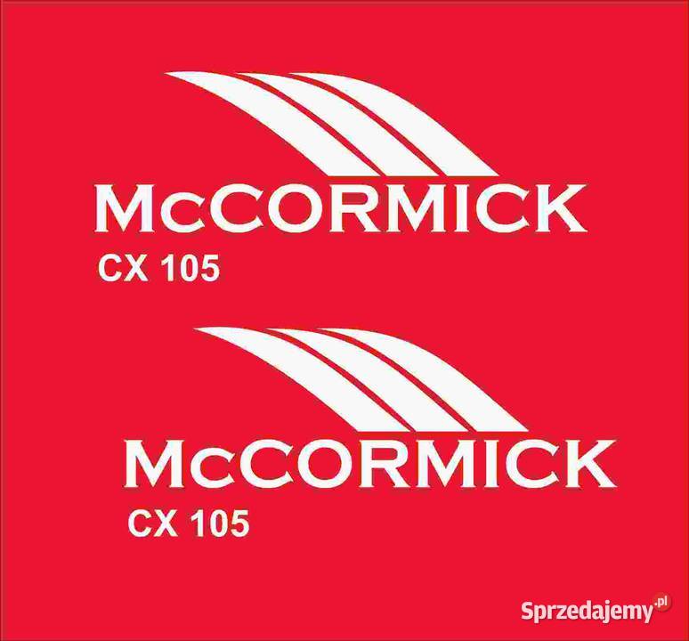 Naklejki McCormick CX 100 mocne i odporne Pozostałe Pleszew