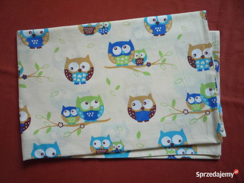 Pościel dziecięca do łóżeczka bawełna Sowy zachodniopomorskie Szczecin