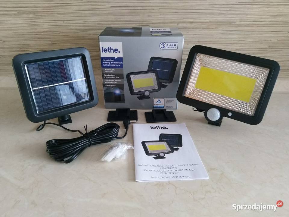 NAJTANIEJ Naświetlacz Solarny z Czujnikiem Ruchu
