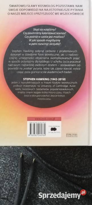Stephen Hawking Krótkie odpowiedzi na wielkie fizyka, astronomia Szczecin