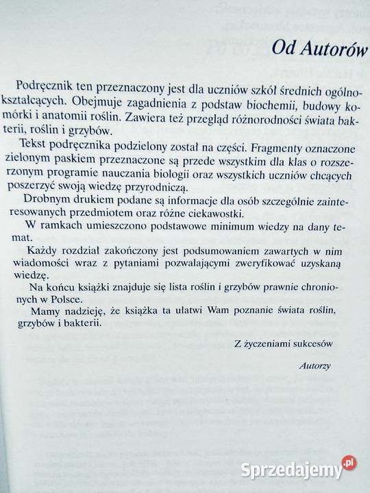 Botanika i biologia komórki outlet książki Antyki, Sztuka, Kolekcje Warszawa sprzedam