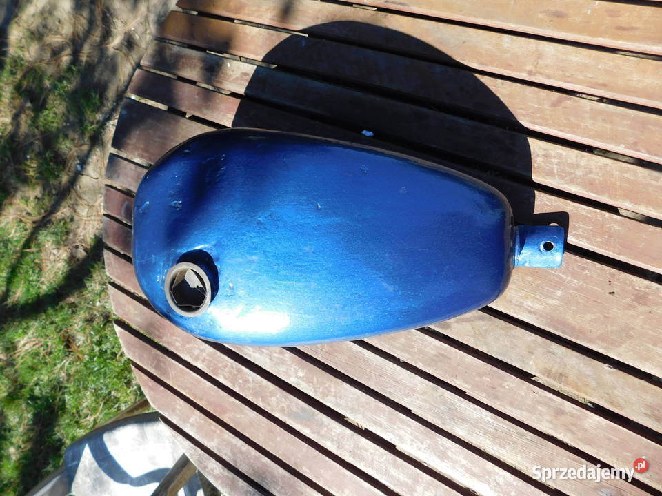 Zabytkowy zbiornik bak motocyklowy Patent Blau Kęty