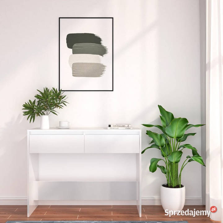 Stolik konsolowy biały 100x35x765 materiał Warszawa sprzedam
