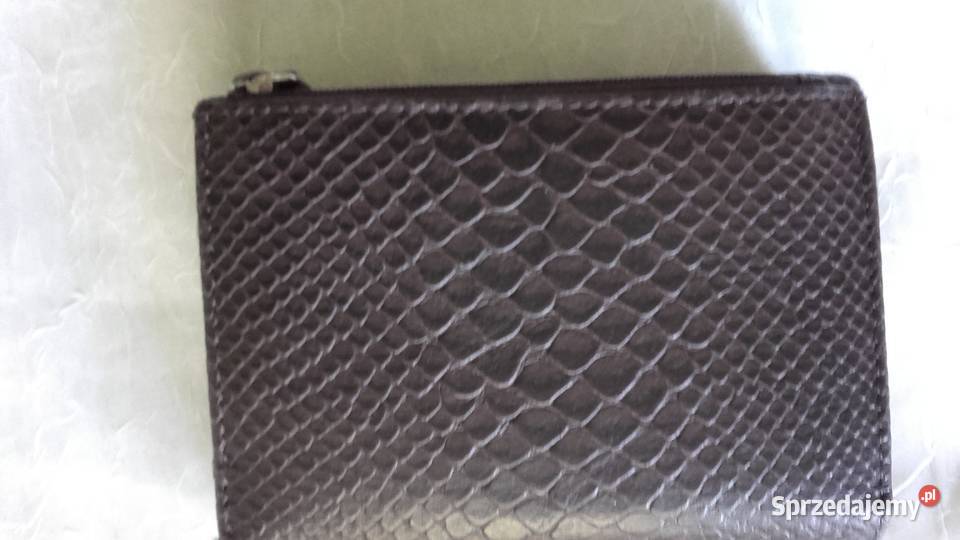 BRĄZOWY WŁOSKISKÓRZANY PORTFEL MĘSKI Piła