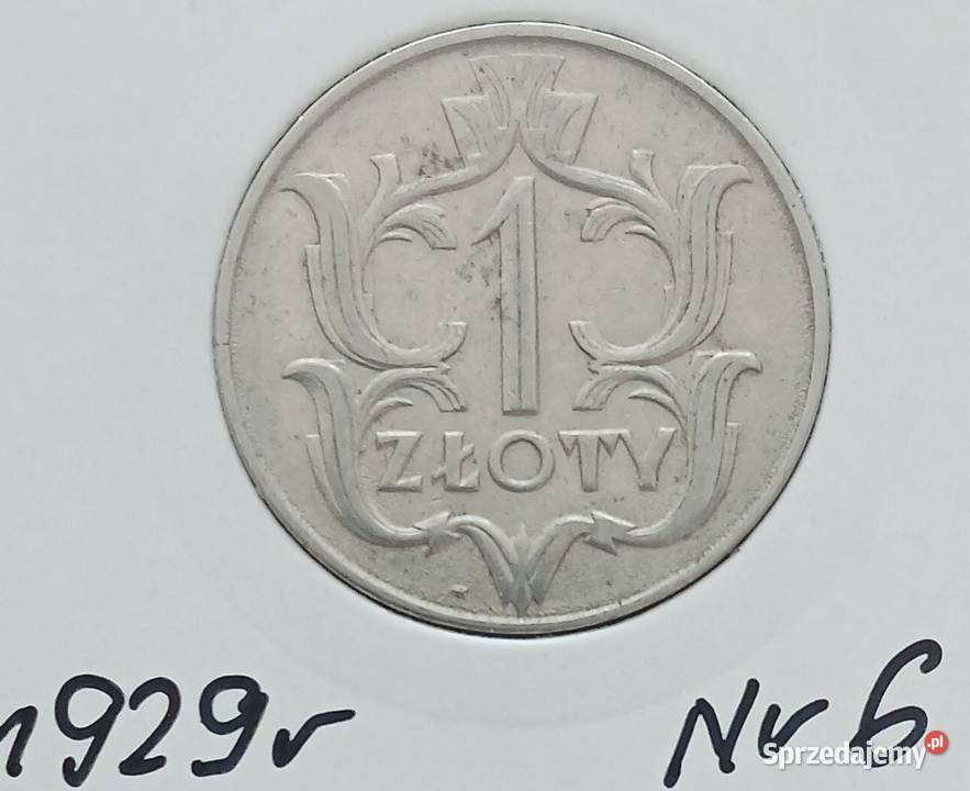 1 złoty 1929 r 6 II RP wielkopolskie