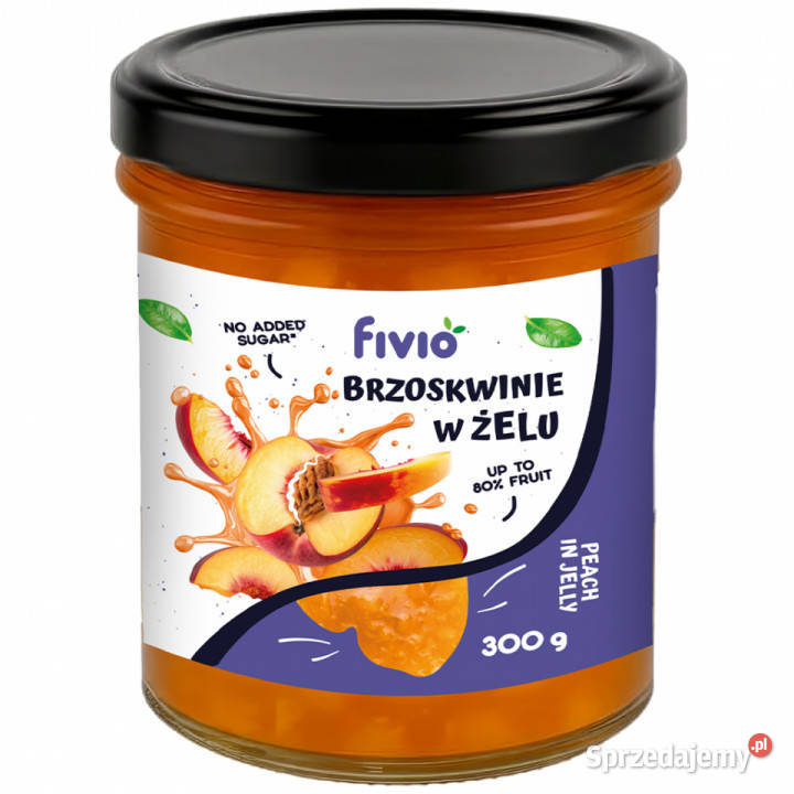 fivio Owoce w żelu brzoskwinia 300g podkarpackie Brzozów