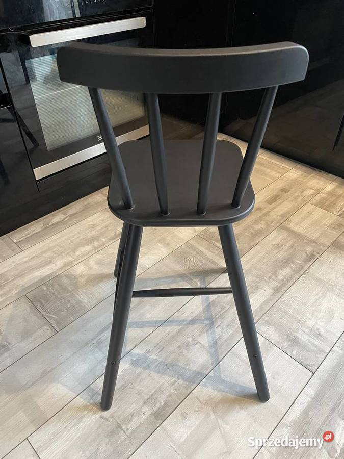 Krzesło dziecięca Agam IKEA czarne Kraków