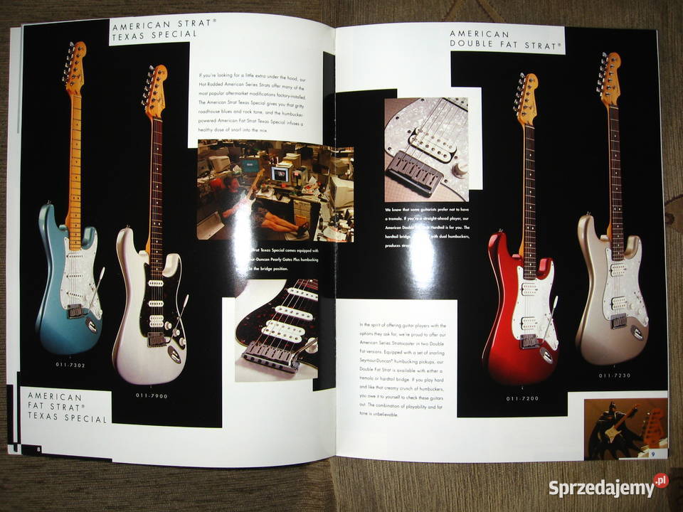 Fender American Series Guitars katalog broszura Kępice