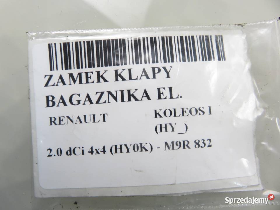 ZAMEK KLAPY RENAULT KOLEOS I