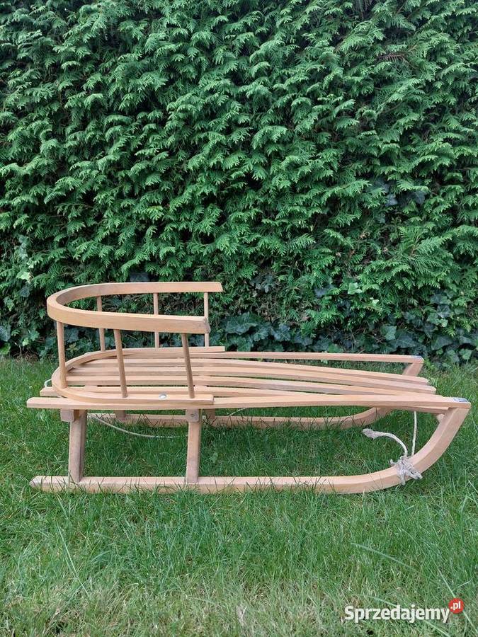 Drewniane sanki z oparciem małopolskie Kraków