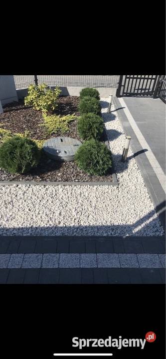 Białe Kruszywo Ogrodowe Grys Śmietankowy Kamień mazowieckie Otwock sprzedam