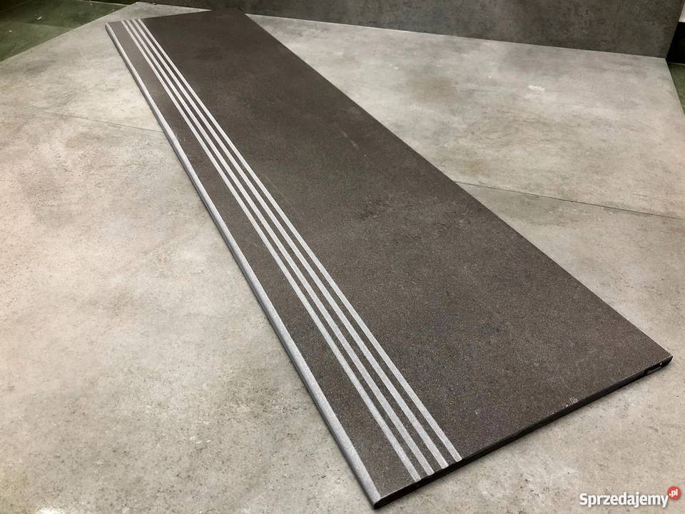 Betonowe schody ANTYPOŚLIZGOWE SZARE płytki Piotrków Trybunalski