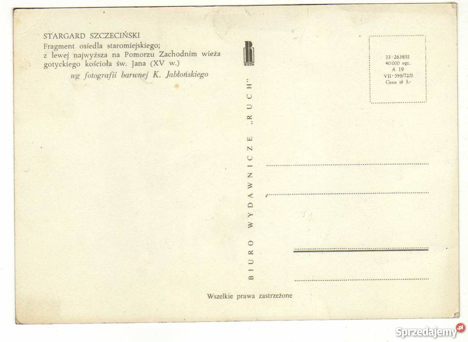 STARGARD SZCZECIŃSKI POCZTÓWKA Krynki