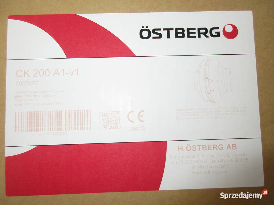 WENTYLATOR OSTEBERG CK 200 A1v1 Gastronomia Ostrów Wielkopolski