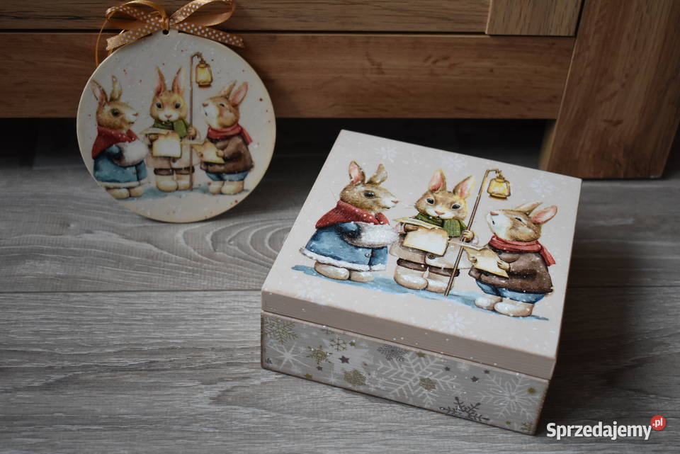 szkatułka rekodzieło decoupage