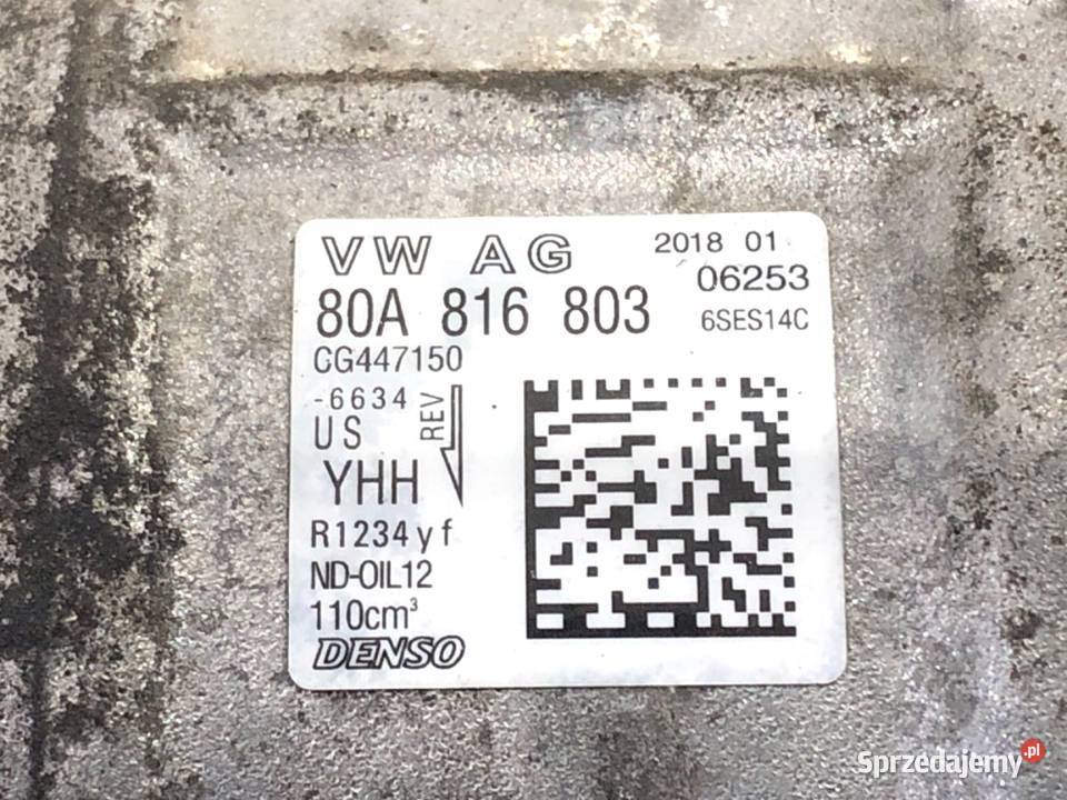 SPRĘŻARKA KLIMATYZACJI AUDI Q5 FY 80A816803 20 sprzedam