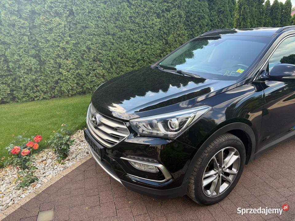 Hyundai Santa Fe III 22 2017 blue Premium 4x4 268000km wielkopolskie Konin