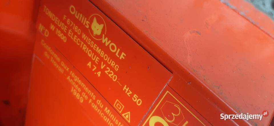 Kosiarka elektryczna QUTILS WOLF na części Strzyżów