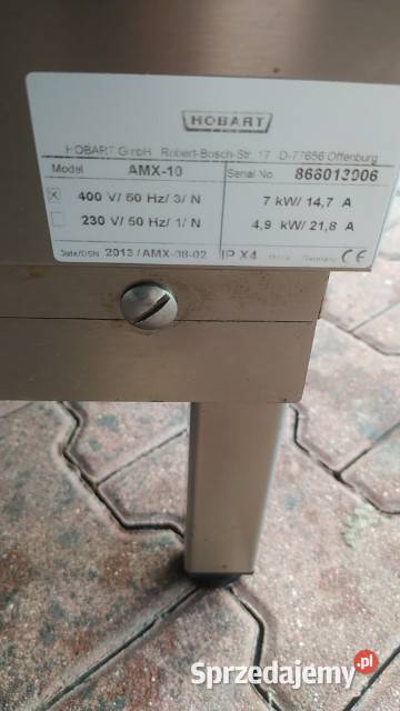 Zmywarka kapturowa Hobart AMX 10 dolnośląskie Wrocław sprzedam