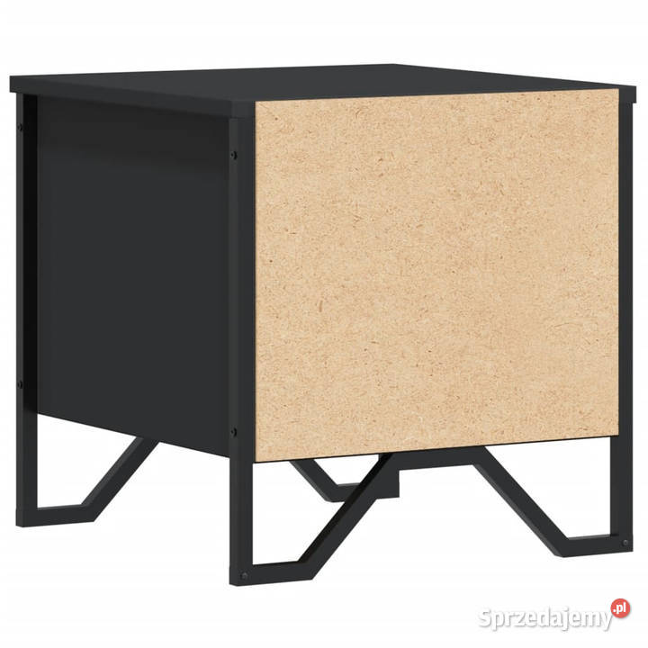 Szafki nocne 2 czarne 40x30x40 materiał Warszawa