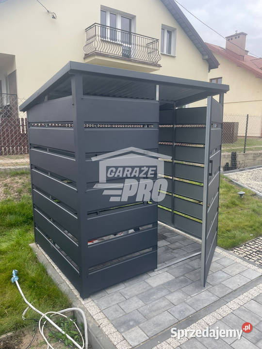 Wiata śmietnikowa spad tył 15x1m Schowek Wrocław