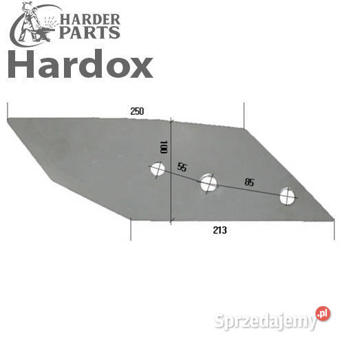 Dłuto 100ha HARDOX 3364055L C2SL części do pługa Suwałki