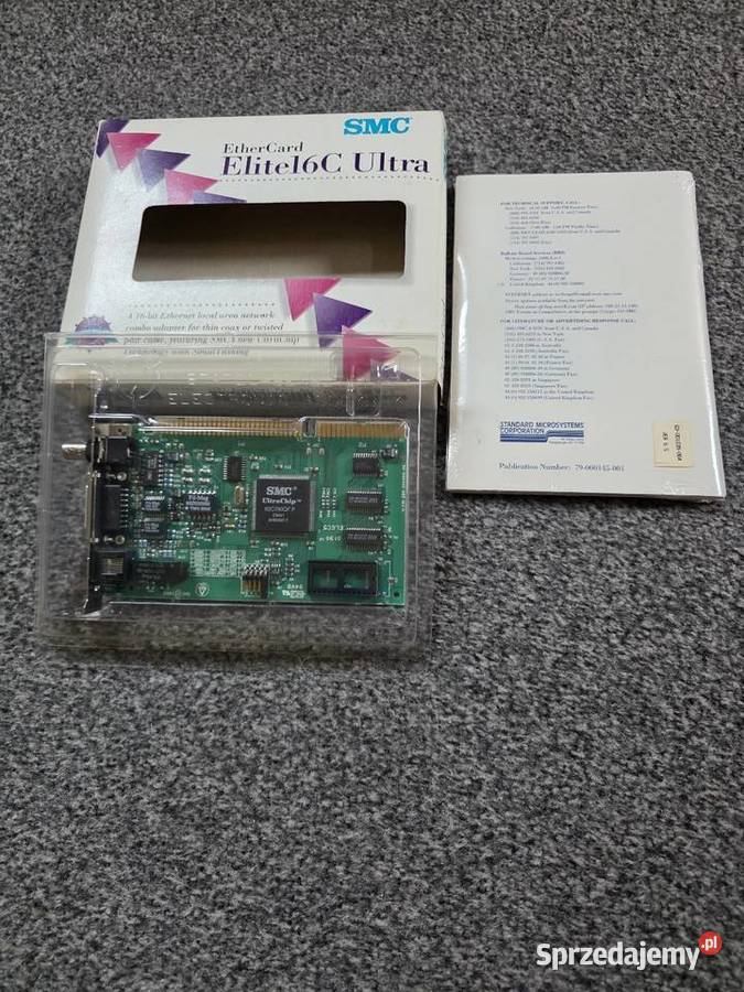 SMC EtherCard Elite16C Ultra BOX NOWA NOS ISA Komputery stacjonarne