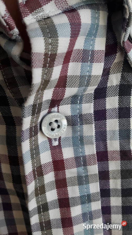 Koszula w kratkę Fred Perry Odzież codzienna Głuchołazy
