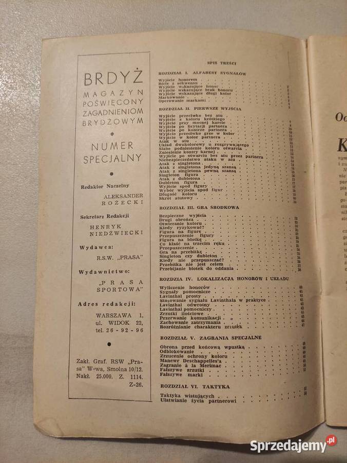 Brydż WIST Wszystkich Niedźwiecki Różecki