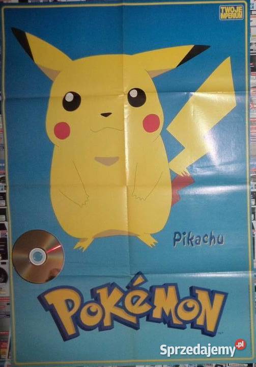 plakat gaming poster żółty kurczak Pokemon Rzeszów