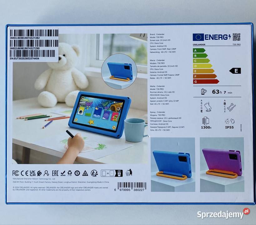 Tablet dzieci 101 cala Android 13 SIM sprzedam