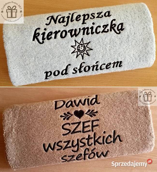 Prezent Księgowej Księgowego ręcznik z napisem kujawsko-pomorskie Toruń