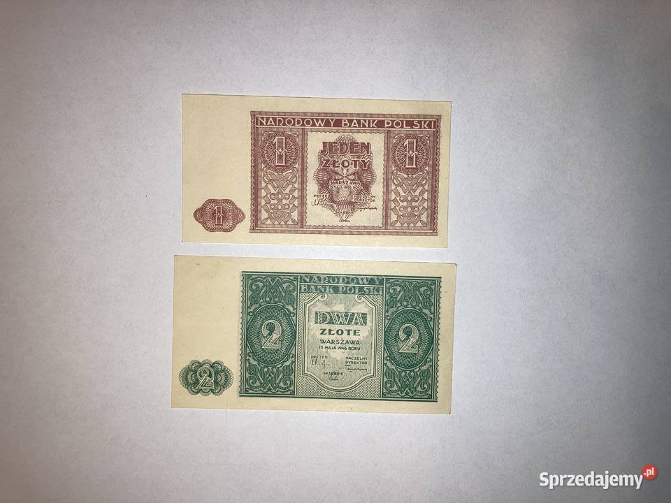 Banknoty PRL 1946 r stan pomorskie Gdynia sprzedam