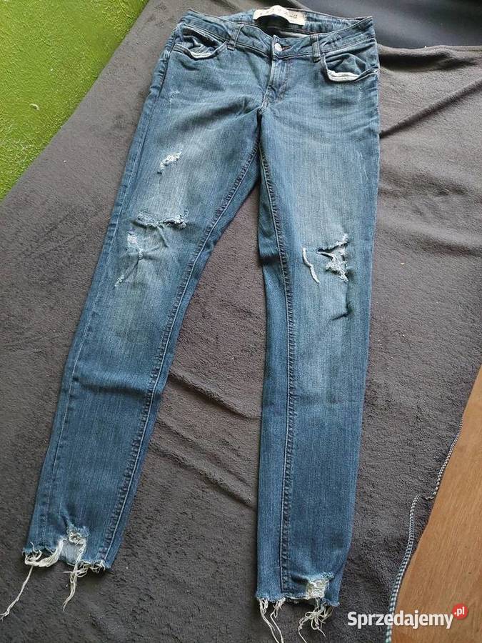 Spodnie damskie dżinsowe 38 Długie łódzkie