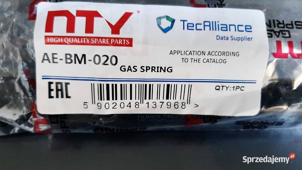 SPRĘŻYNA GAZOWA POKRYWY SILNIKA BMW E46 19982005 Zielona Góra