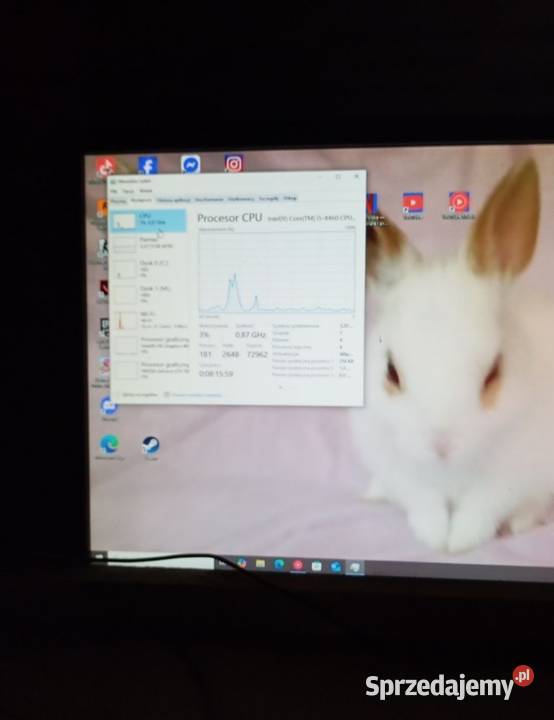 Komputer pc gamingowy do gier monitor zestaw Gry komputerowe i konsolowe Laszki
