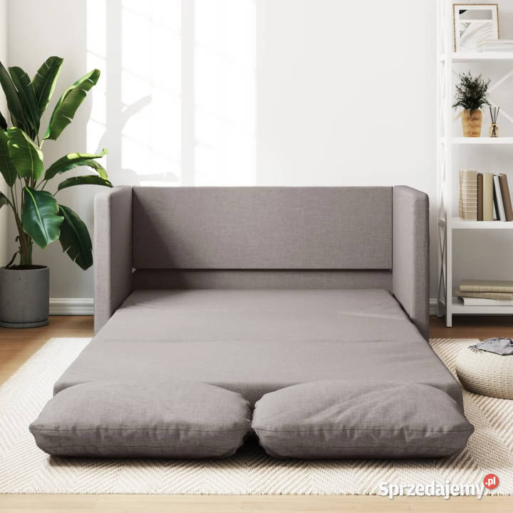 Sofa podłogowa 2w1 kolor taupe 112x174x55 Warszawa sprzedam