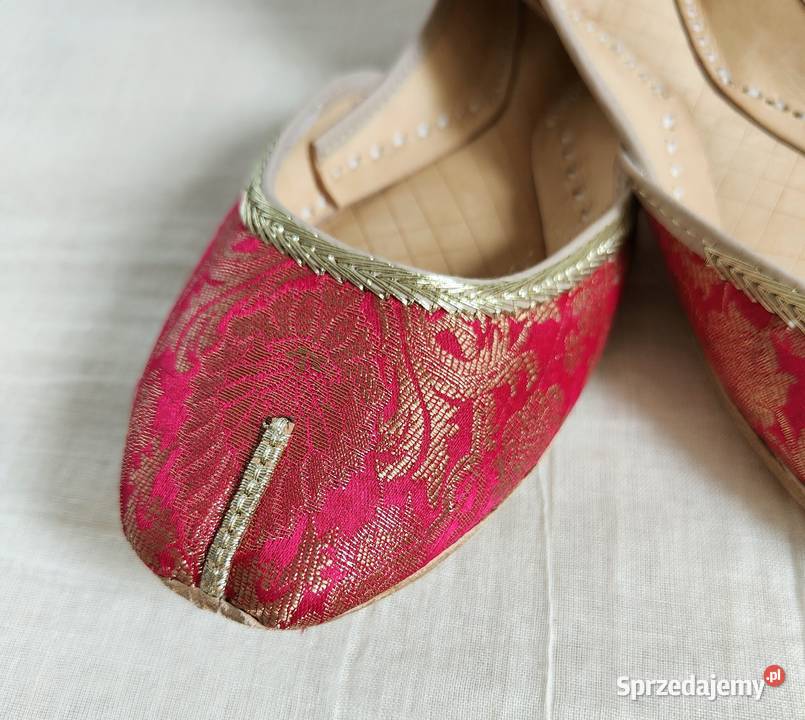 Indyjskie buty baleriny khussa 39 orient boho zachodniopomorskie Szczecin