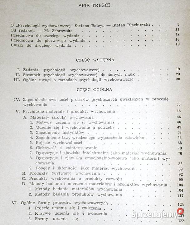 Psychologia wychowawcza w zarysie Stefan Baley