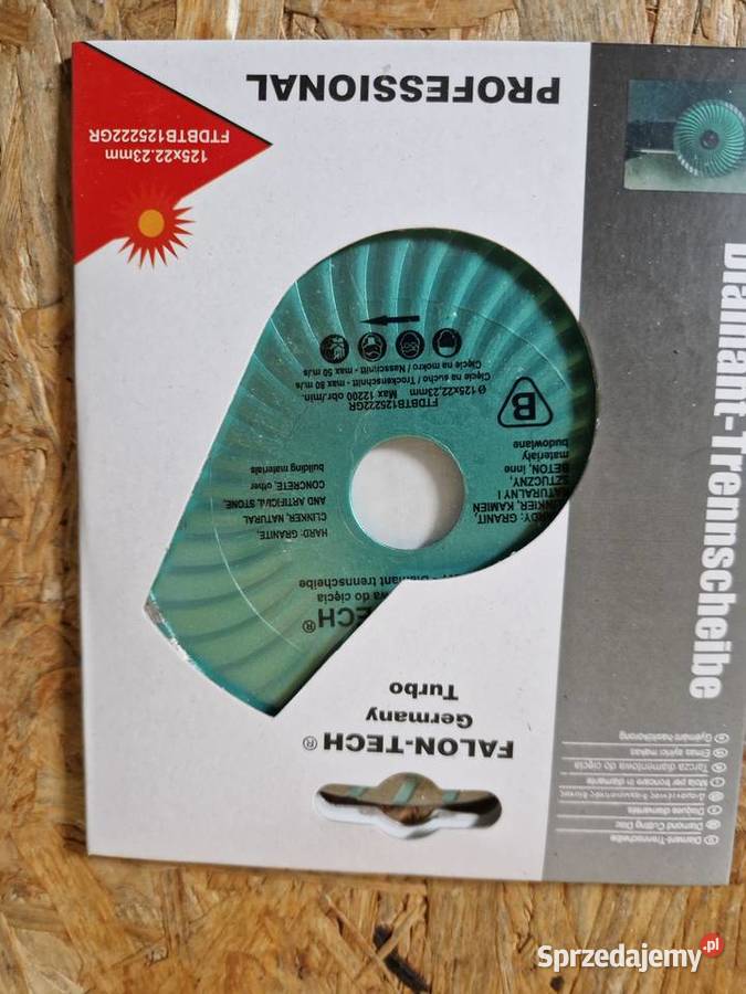 TARCZA DIAMENTOWA TURBO KAMIEŃ KLINKIER 125222mm Głogowa