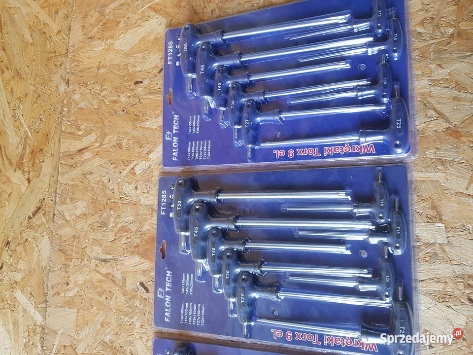 Klucze TORX wkrętaki z otworem TYP T 9 sztuk Głogowa