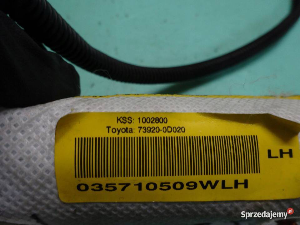 TOYOTA YARIS II LIFT 09r AIRBAG poduszka fotela sprzedam