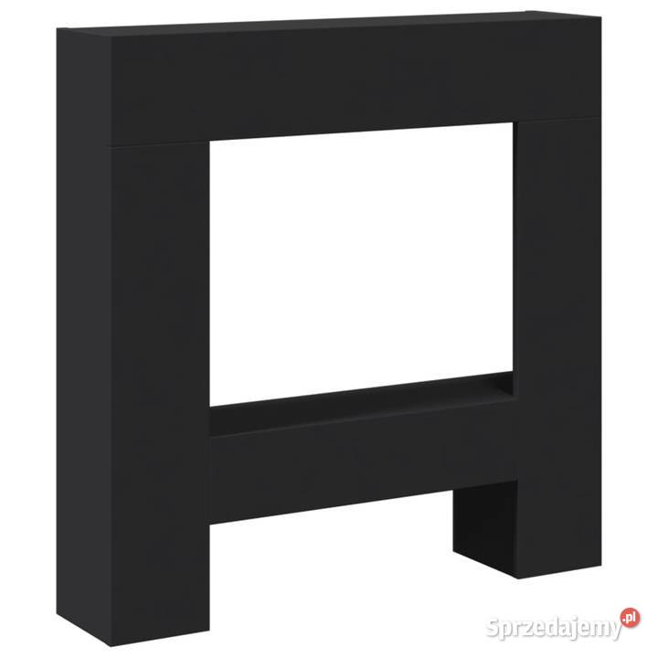 Obudowa kominka czarna 81x18x82 materiał Warszawa