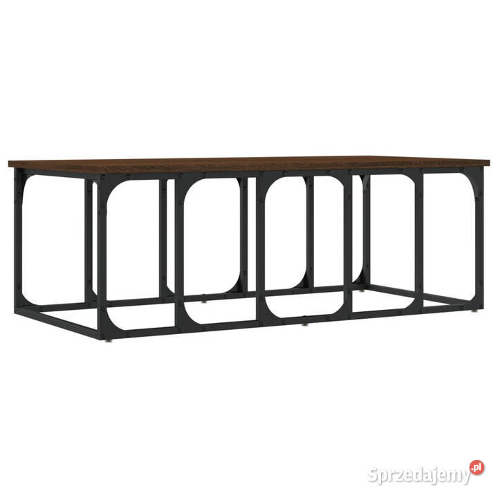 Stolik kawowy brązowy dąb 100x50x355 WM833382 Warszawa sprzedam
