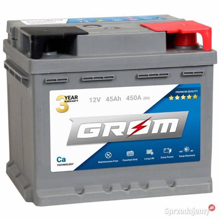 Akumulator GROM Premium 45Ah 450A EN DTR Malbork