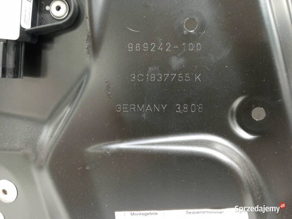 MECHANIZM SZYBY LEWY PRZÓD 3C1837755K VW