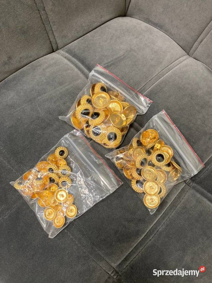 Nowe biżuteryjne złote guziki vintage luksus z Nisko