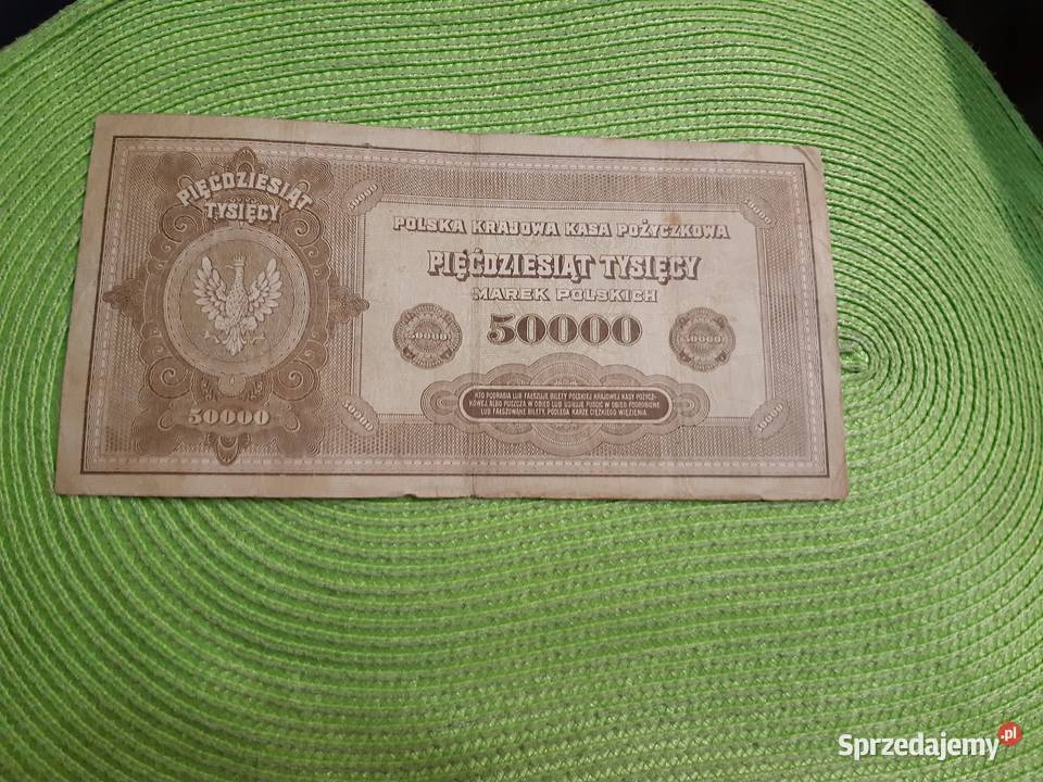 banknot polski 50 000 marek polskich z 1922r