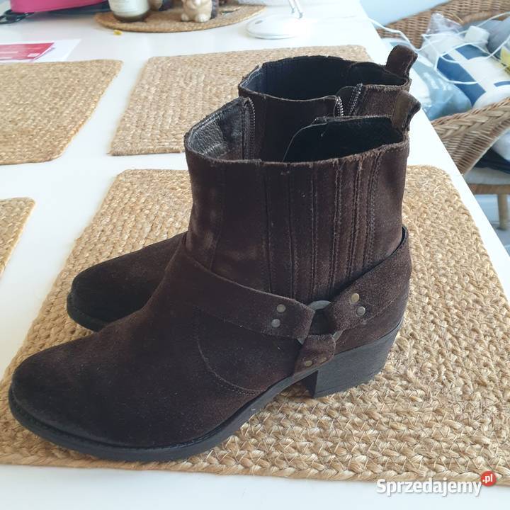 Botki skorzane